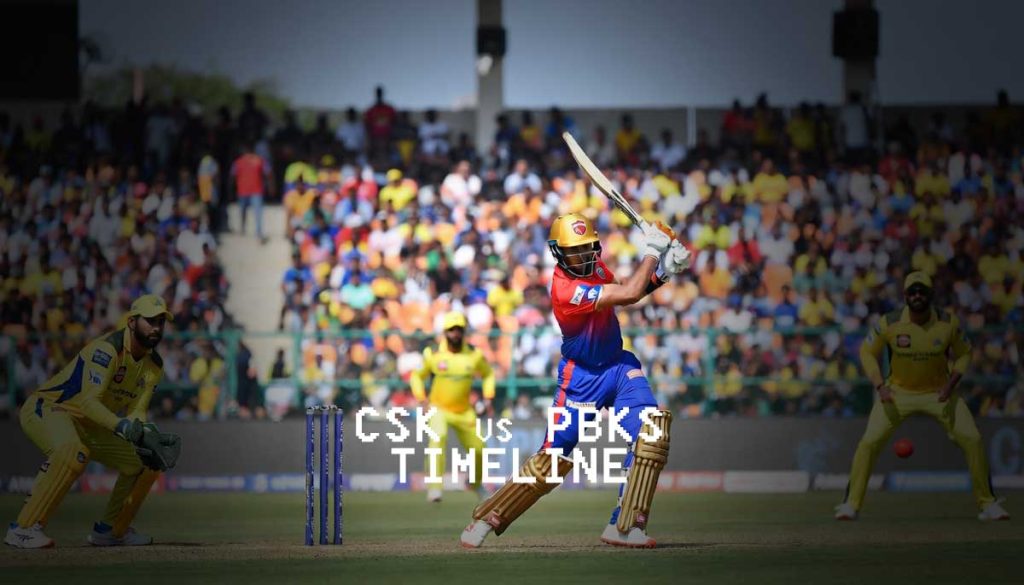 csk vs pbks timeline
