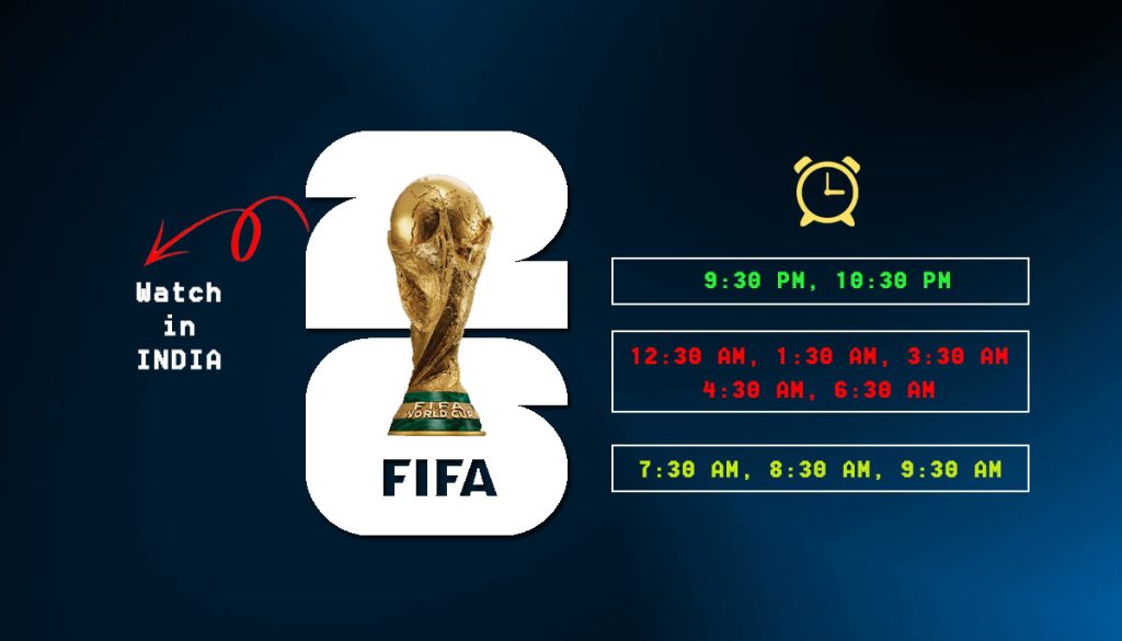 watch fifa world cup in India from June 12 to 20 July live