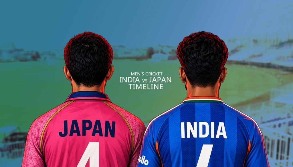 Men's Ind vs Jap Cricket Timeline